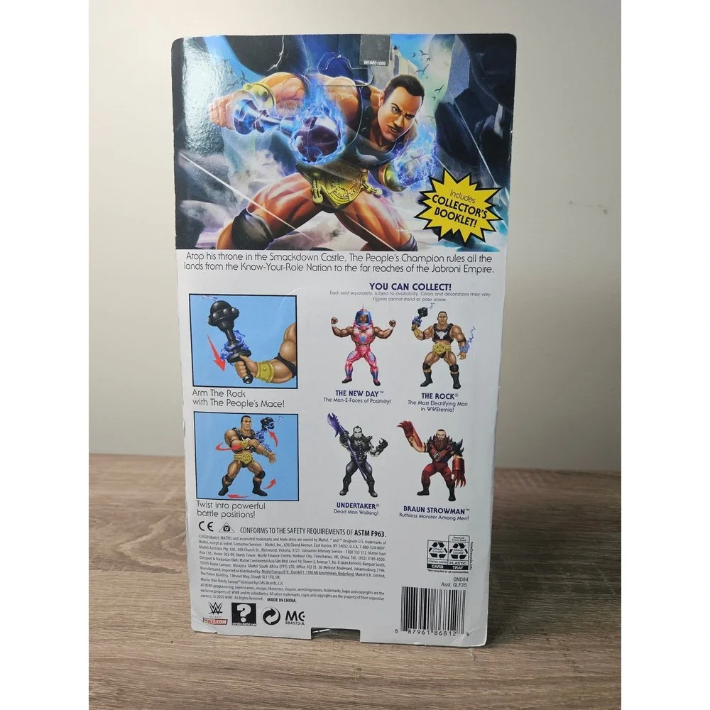 Masters of the WWE Universe THE ROCK Wave 3 MOTU Mattel Action Figure NEW